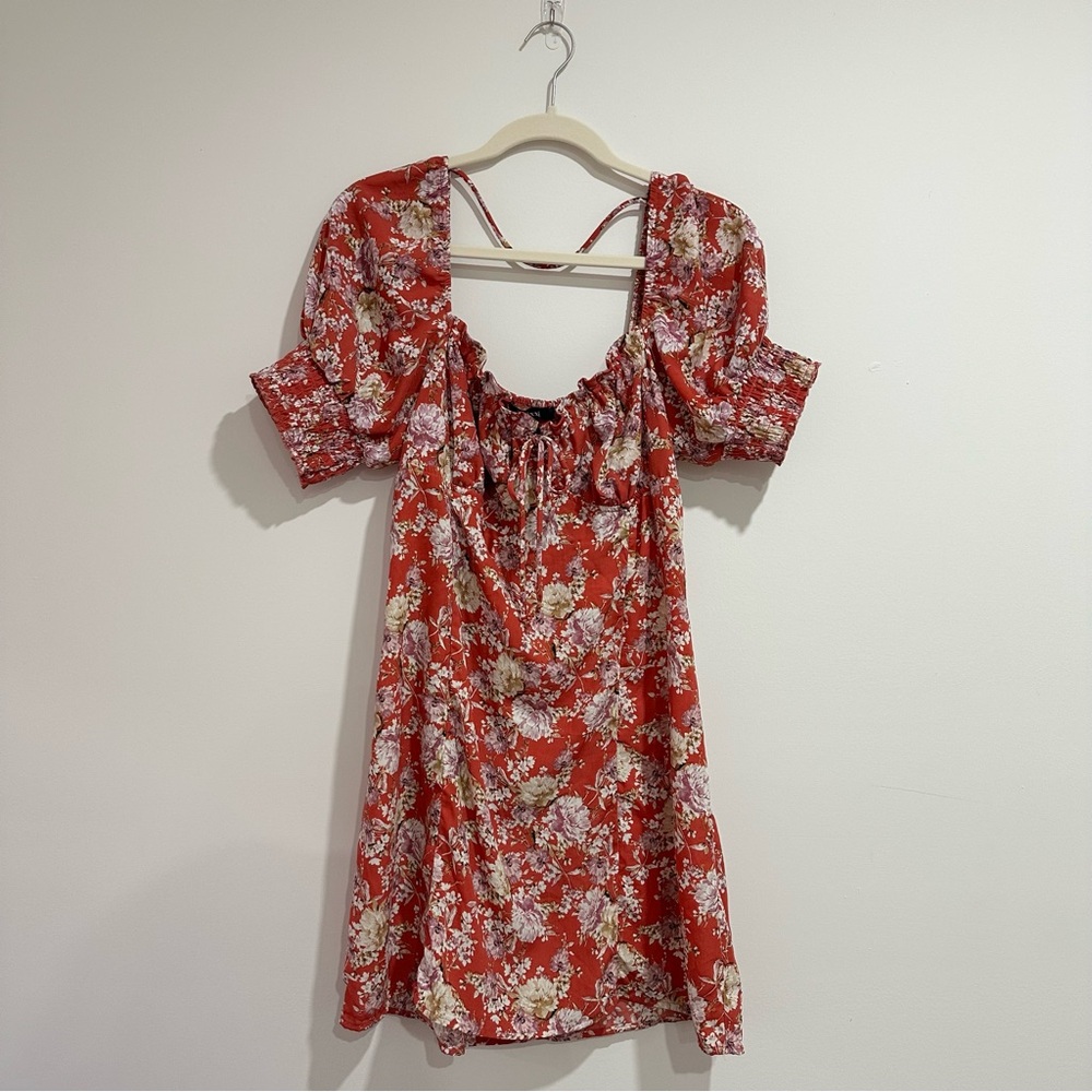 Floral Puff Sleeve Dress
